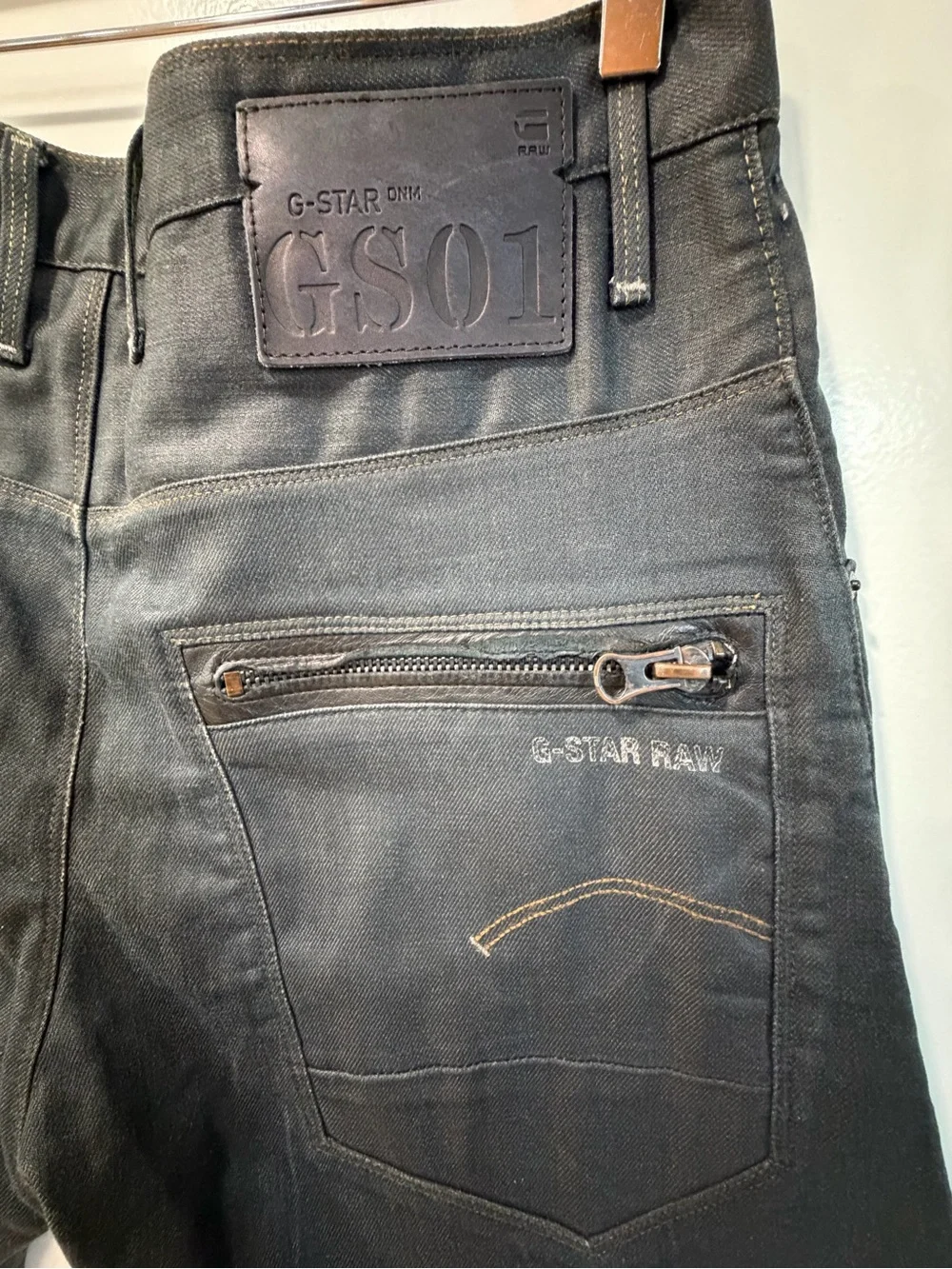 G-Star Rae Jeans GSO1 Slim Straight Black Men's Jeans 34x32